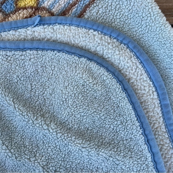 VTG Baby Blanket Baseball Boy Kawaii Precious Memories Style Fuzzy Blue 40”x56” - Picture 4 of 9